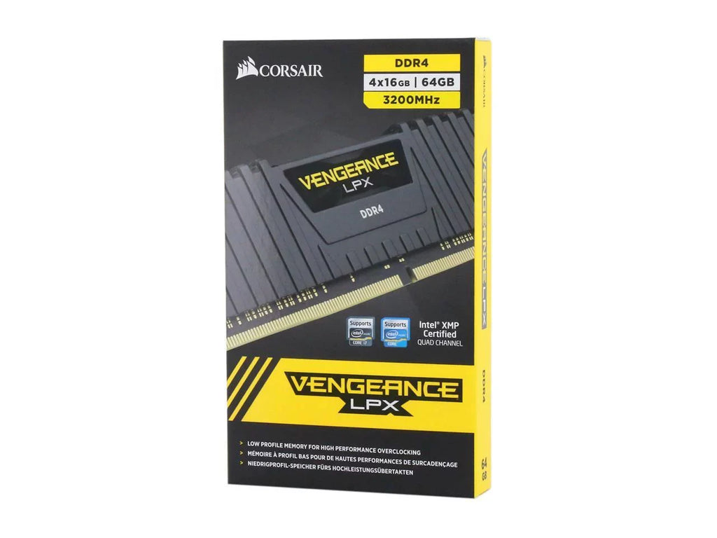 PC LPX CMK64GX4M4E3200C16 288-Pin Model x Desktop (PC4 16GB) Vengeance 3200 DDR4 RAM (4 Memory 64GB CORSAIR 25600)