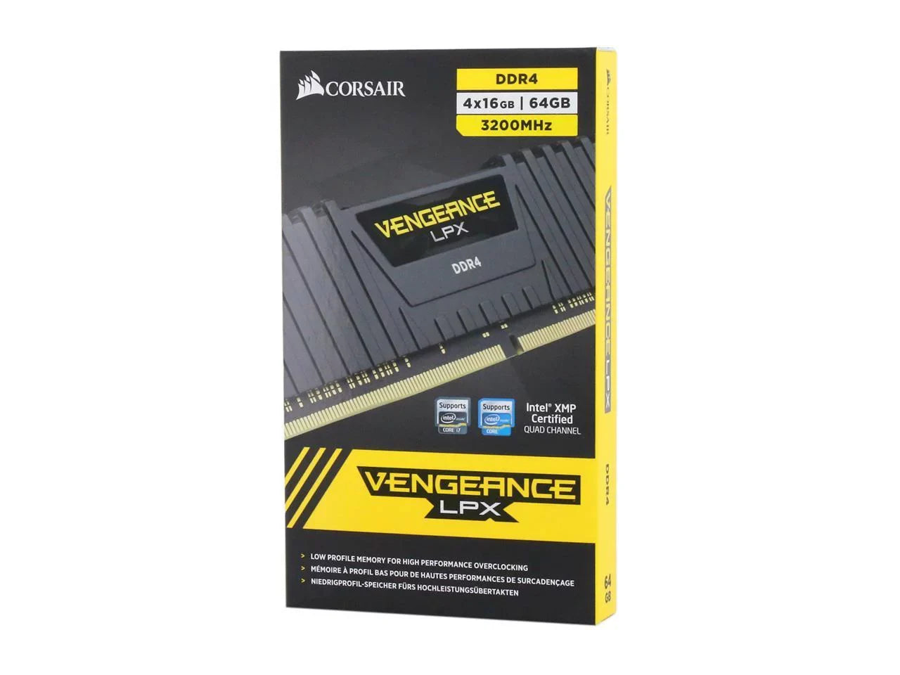 PC LPX CMK64GX4M4E3200C16 288-Pin Model x Desktop (PC4 16GB) Vengeance 3200 DDR4 RAM (4 Memory 64GB CORSAIR 25600)