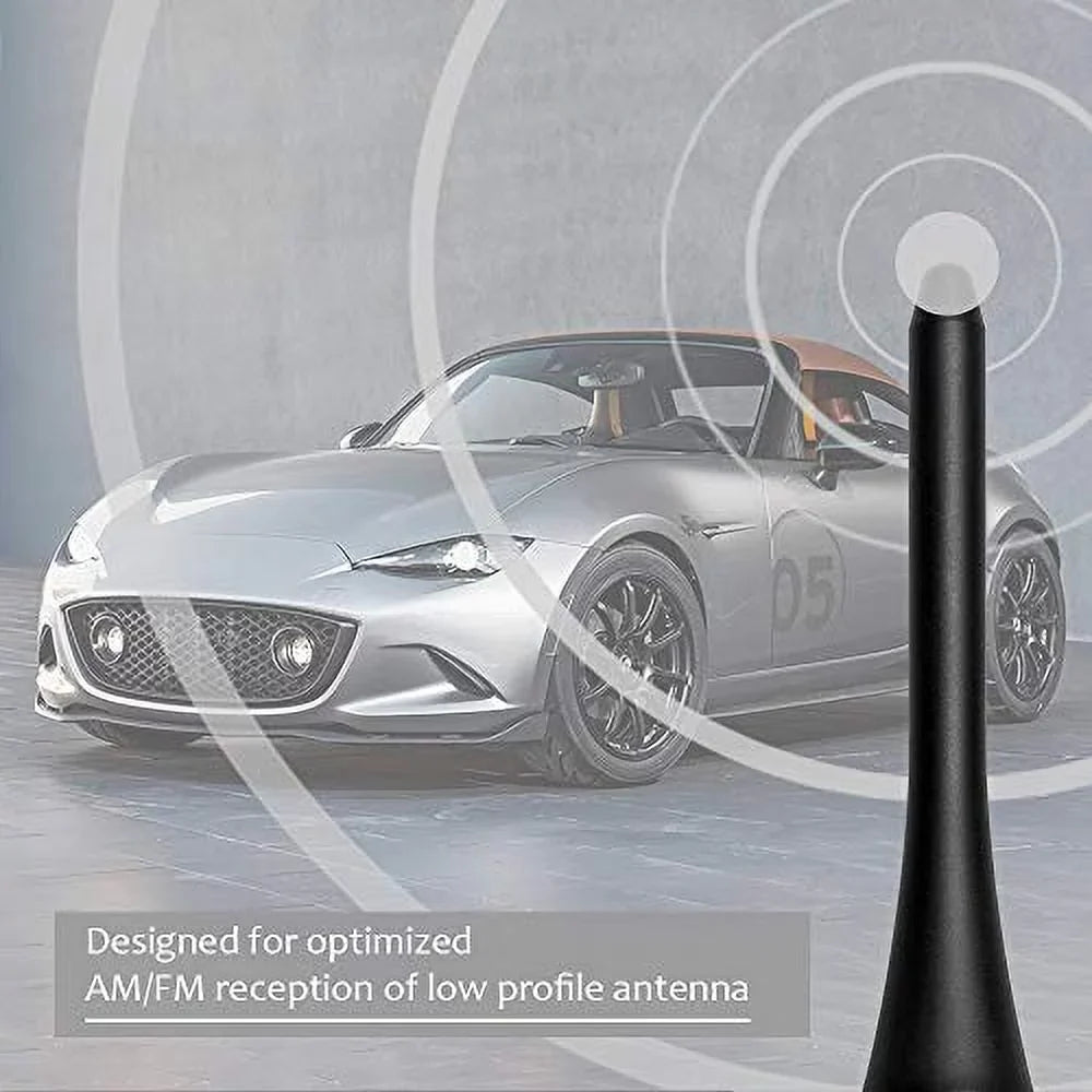 Mast MX-5 for Car Inch Radio Stubby - Antenna - Miata 5 Support Antenna BASIKER Wash 2006-2022 for Mazda