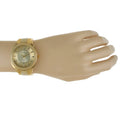 Tortoise Gold-Tone Shell Peugeot Ivory Watch 7096GCR Women's