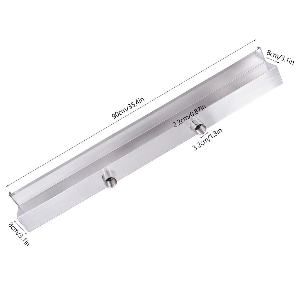 with 35.4 Waterfall Pool Pool Swimming Fountain LED Inch Strip Waterfall Light