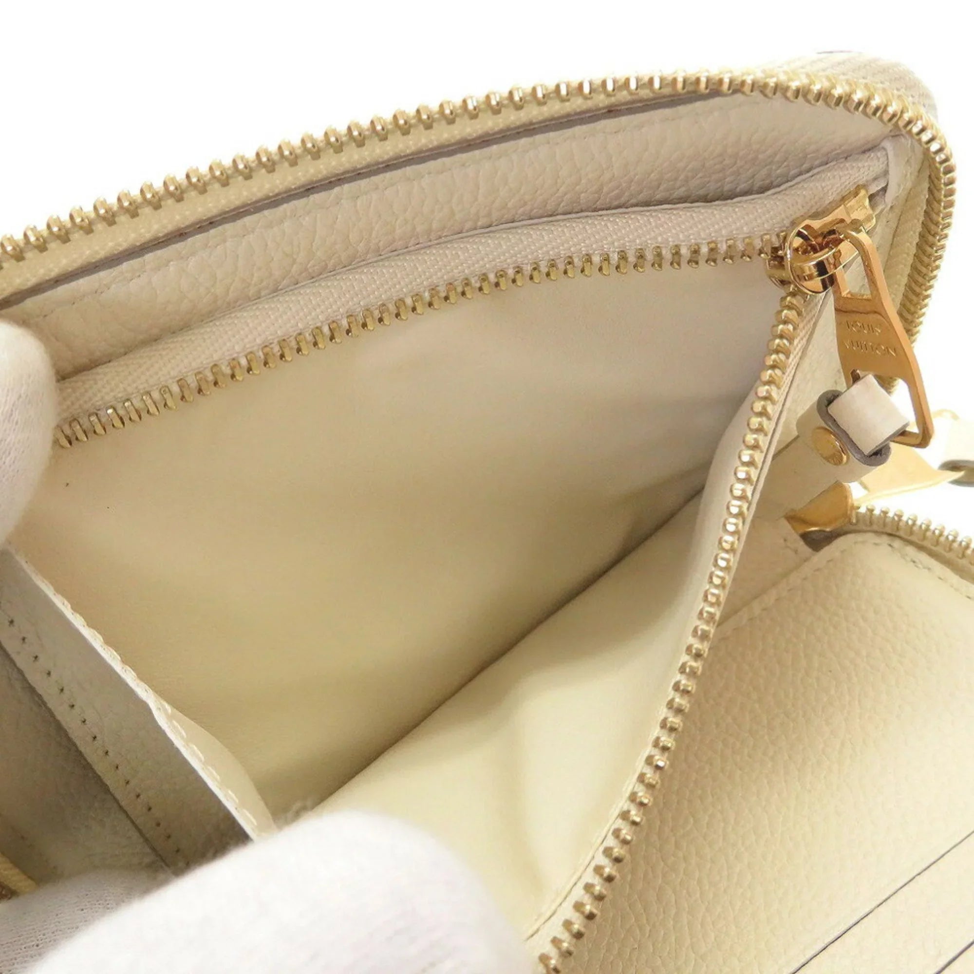 Portefeuille M93432 Neige Wallet (Good) Bifold Pre-Owned Round Secret Monogram Implant