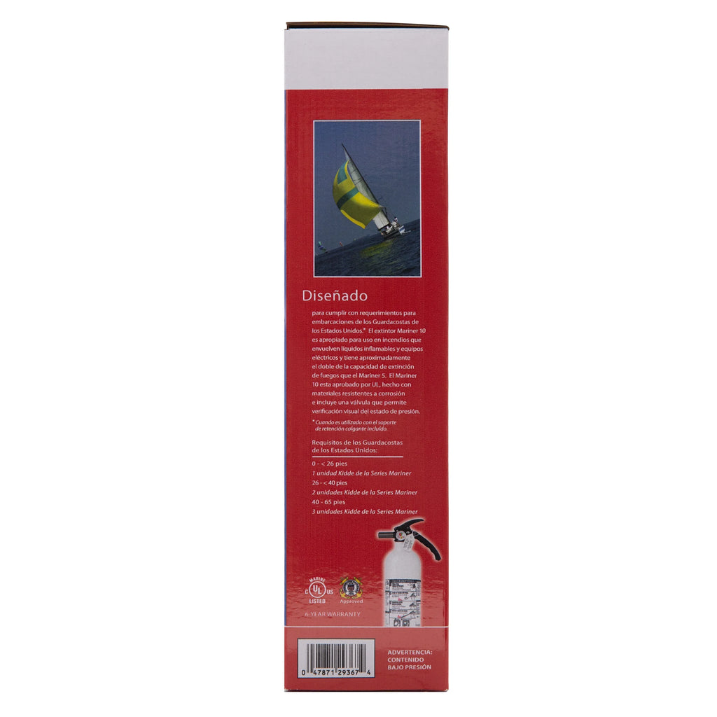 Extinguisher, 10-B:C, UL Rechargeable Fire Kidde Rated Model Not KD82W-10BC, Marine