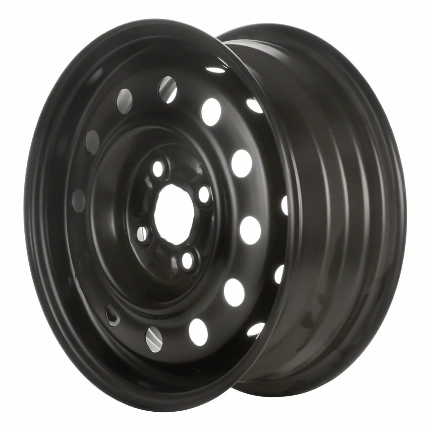 2003-2005 Equipment 5.5 Saturn Original 14 (Good) fits 9593548 Black Ion x Painted Wheel Pre-Owned Steel