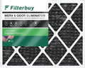 Filterbuy HVAC Odor with Pleated Filters Activated 8 (1-Pack) AC Eliminator Carbon 14x20x1 Air MERV Furnace