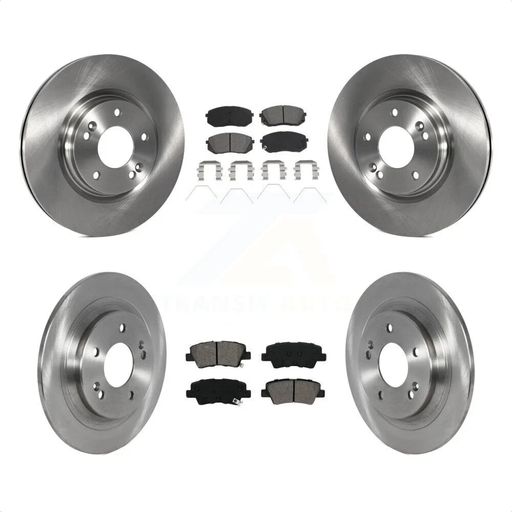 '- Electric Brake Disc Hyundai K8S-103756 Kit Rotors Transit Parking Pads Semi-Metallic 2022 AWD For And Rear Front With Auto Kona