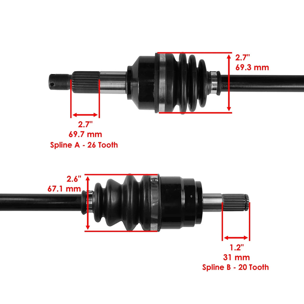 420 Axle for Joint 4X4 CV Honda Rancher TRX420FA5 Left Front TRX420FA6 2015-2019