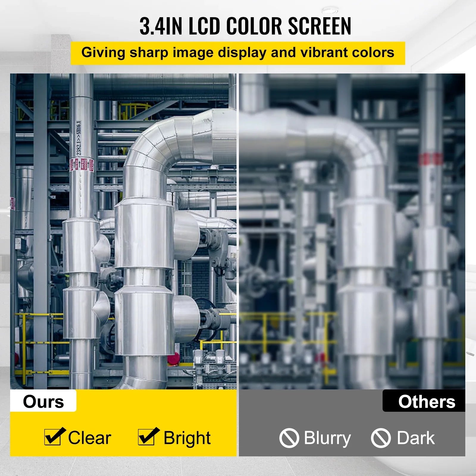 LCD 6PCS 4.3 SKYSHALO 8500MAH Waterproof with Pipe Camera IP68 Camera Camera Inspection Camera 10M Cable Inspection TFT LEDs in. Monitor Lithium Sewer Pipeline DVR Battery, Function 32.8FT Duct Screen