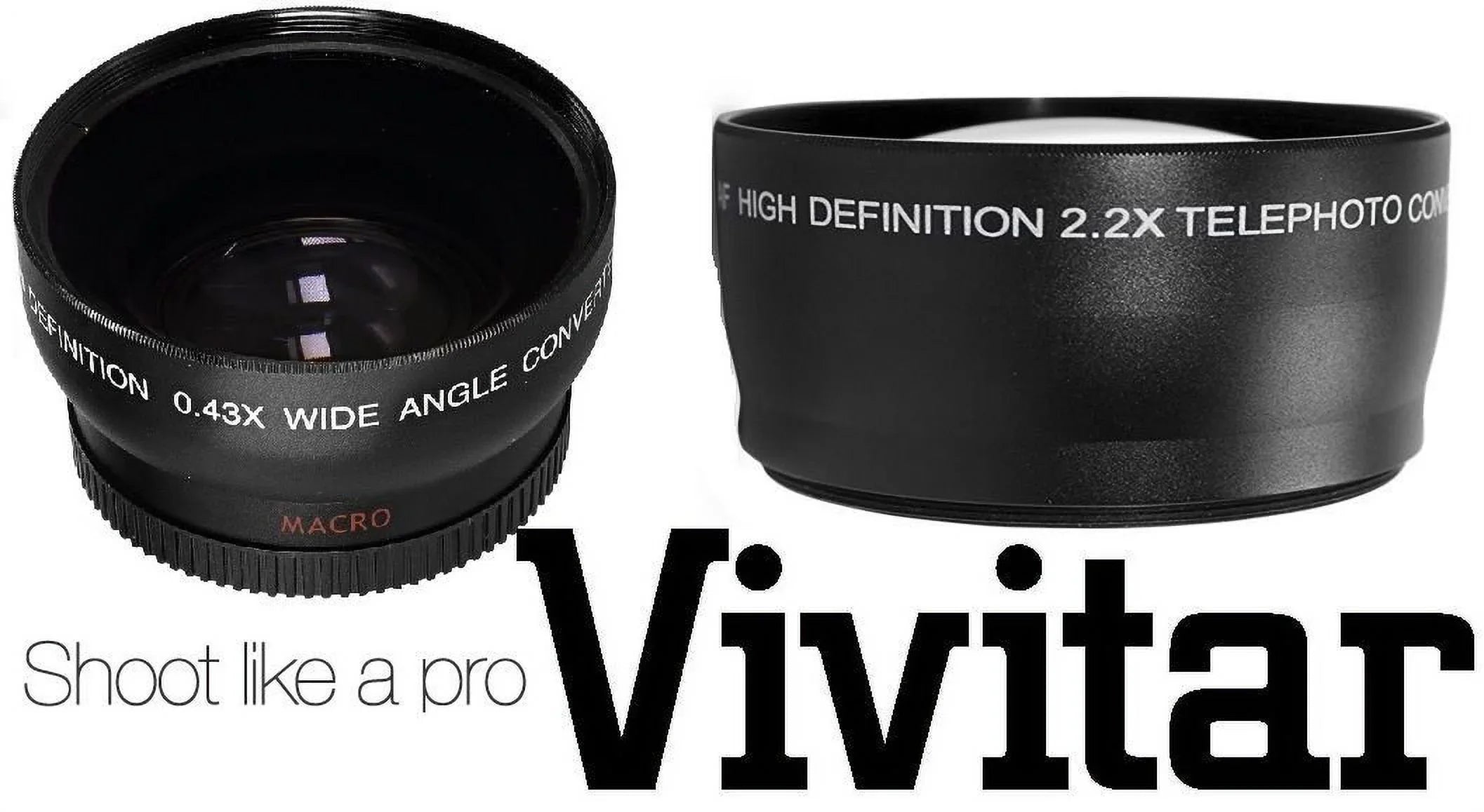 TELEPHOTO & LENS LENS for HI PRO (52mm HD ANGLE Compatible) WIDE DEF NIKON KIT 2PC D3200