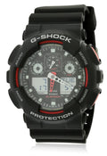 Chronograph 51MM Casio Black Watch Quartz GA100-1A4 Alarm Plastic Male Analog