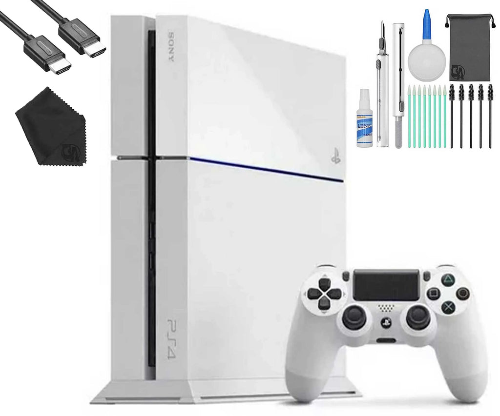 New) White, Kit 4 Console PlayStation Cable (Refurbished: Like Pre-Owned Cleaning Gaming With 500GB HDMI