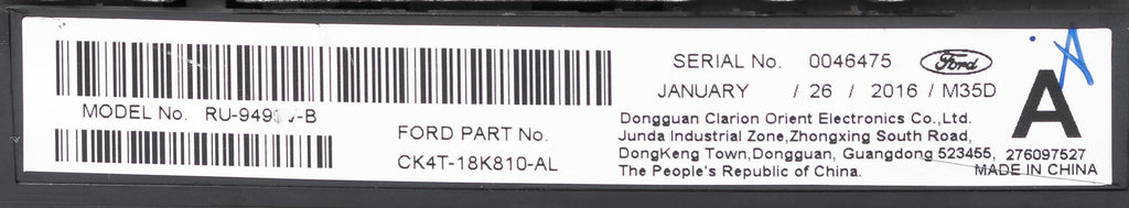 Restored Control 2016-2019 Transit Panel 250 CK4T-18K810-AK 150 Radio 350 (Refurbished) Climate