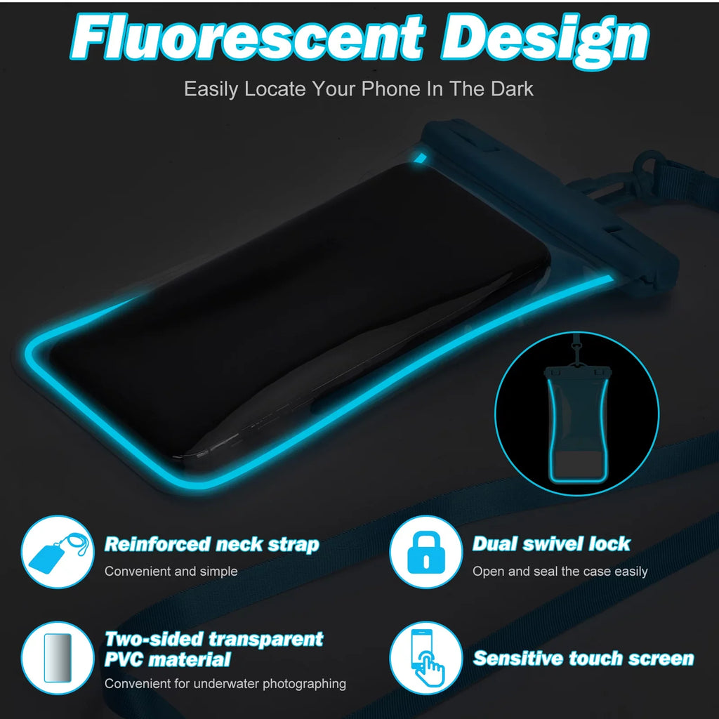 Designed 7" To Fit Perfect Ulefone For Cases Phone Bag Cellphone Other Universal for Up Dry Pouch Case Mixed - Waterproof Armor - All Smartphones 3 Urbanx 7 Colors