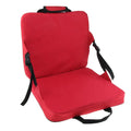 Folding red Bleacher Portable with Cushion Seat Seats Cushion Backs Stadium