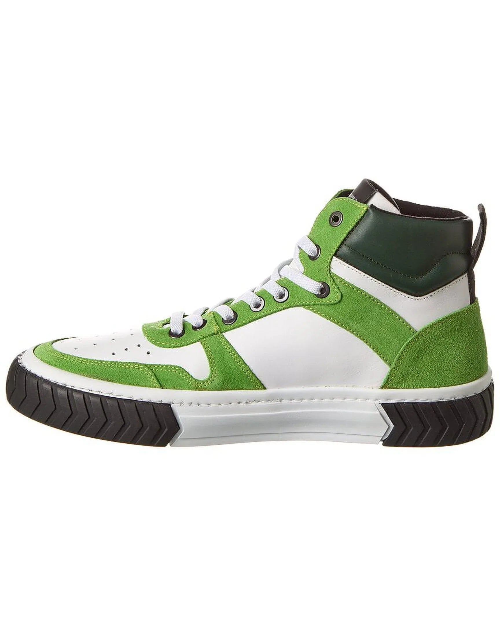 KARL Green Leather Mid-Top 10.5, LAGERFELD Sneaker,