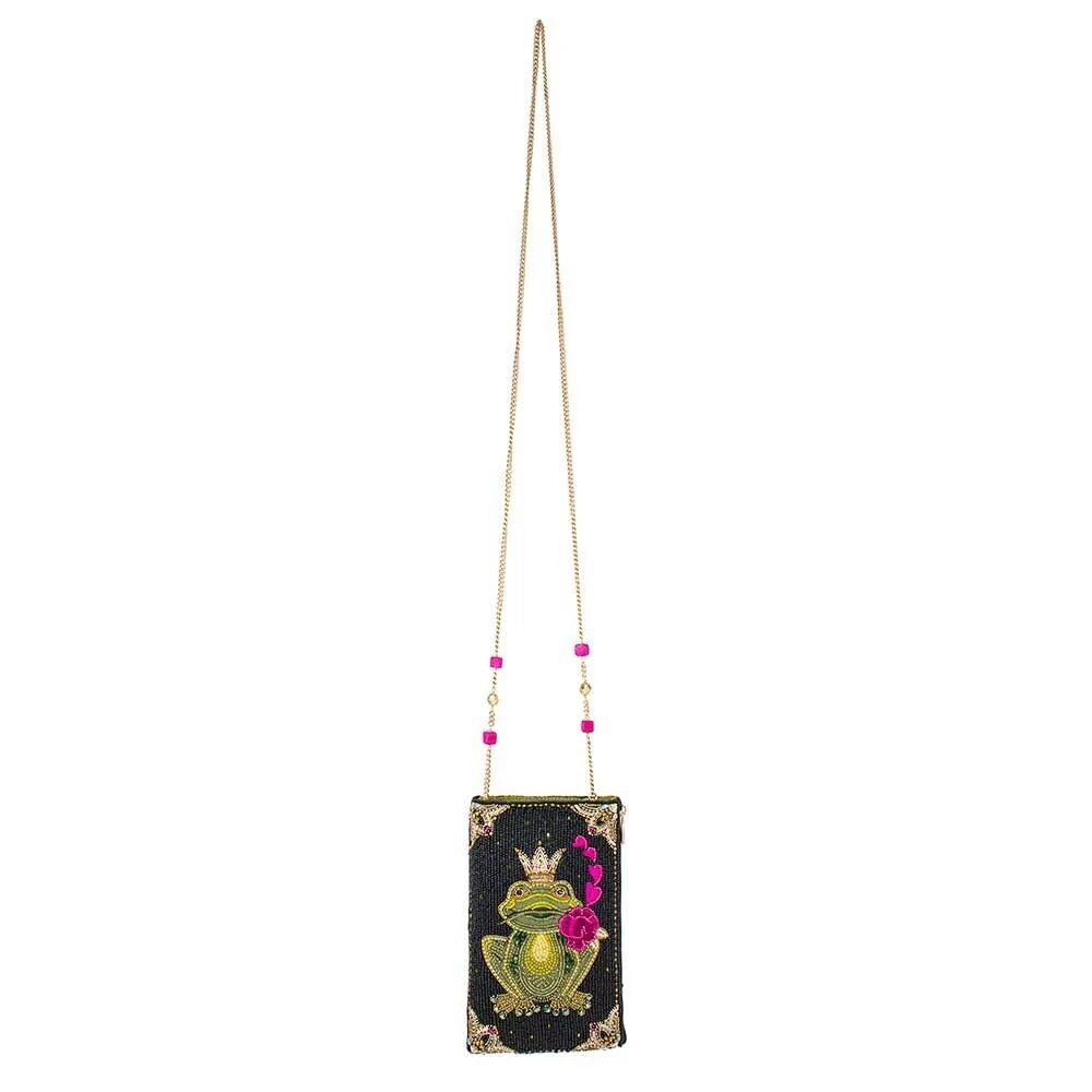 Beaded Crossbody Mary Phone Bag Handbag Multi Frog Prince Kiss Frances New Me