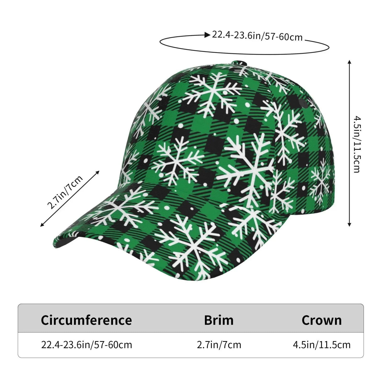 Plaid) Workouts Seasons Baseball exterior dimension Running Dad Activities At for Hat(Christmas Pattern All and Adjustable Buffalo Balery Cap