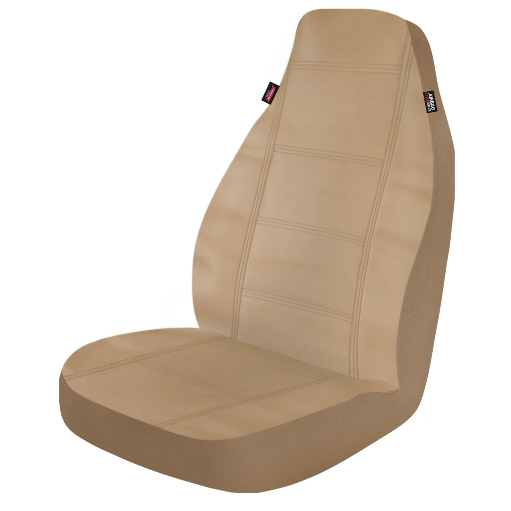 Seat Car Dickies Beige, Piece 806514 Front Vegan Prestige Leather 2 Genuine Covers