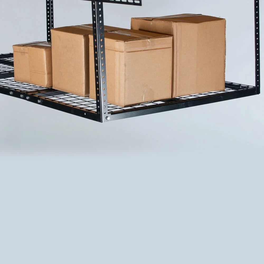 Capacity, 6' Overhead Mount Adjustable for Loading 20" 500 Organization 3' x with Garage Metal Wire Storage LB Bins Storage Ceiling Rack, Height, Titan System, 41" Attachments to Equipment Grid Bikes