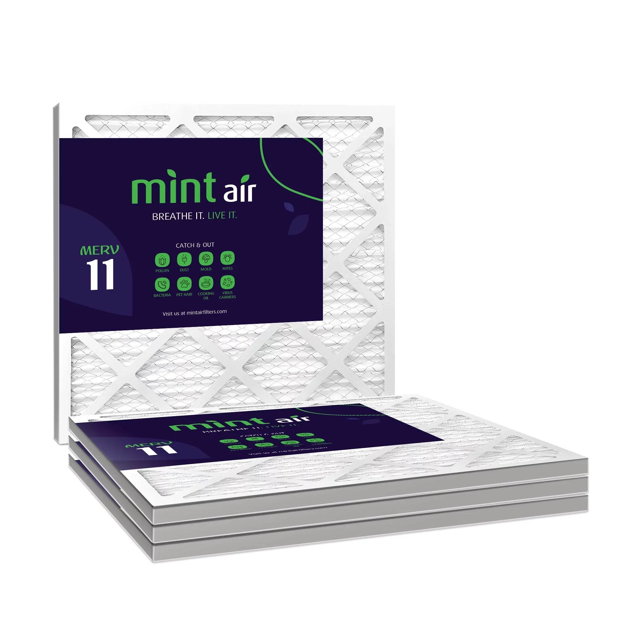 Filter, Filters, Furnace 11, Air MPR 1000, 20x25x1 Simply AC MERV Filter, 4-Pack Air