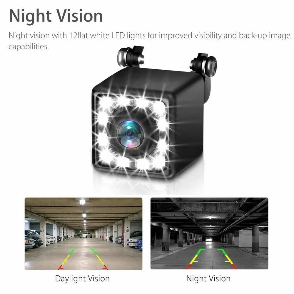 View Vision HD Rear Camera Night Car Parking System Backup Monitor 7" Wireless