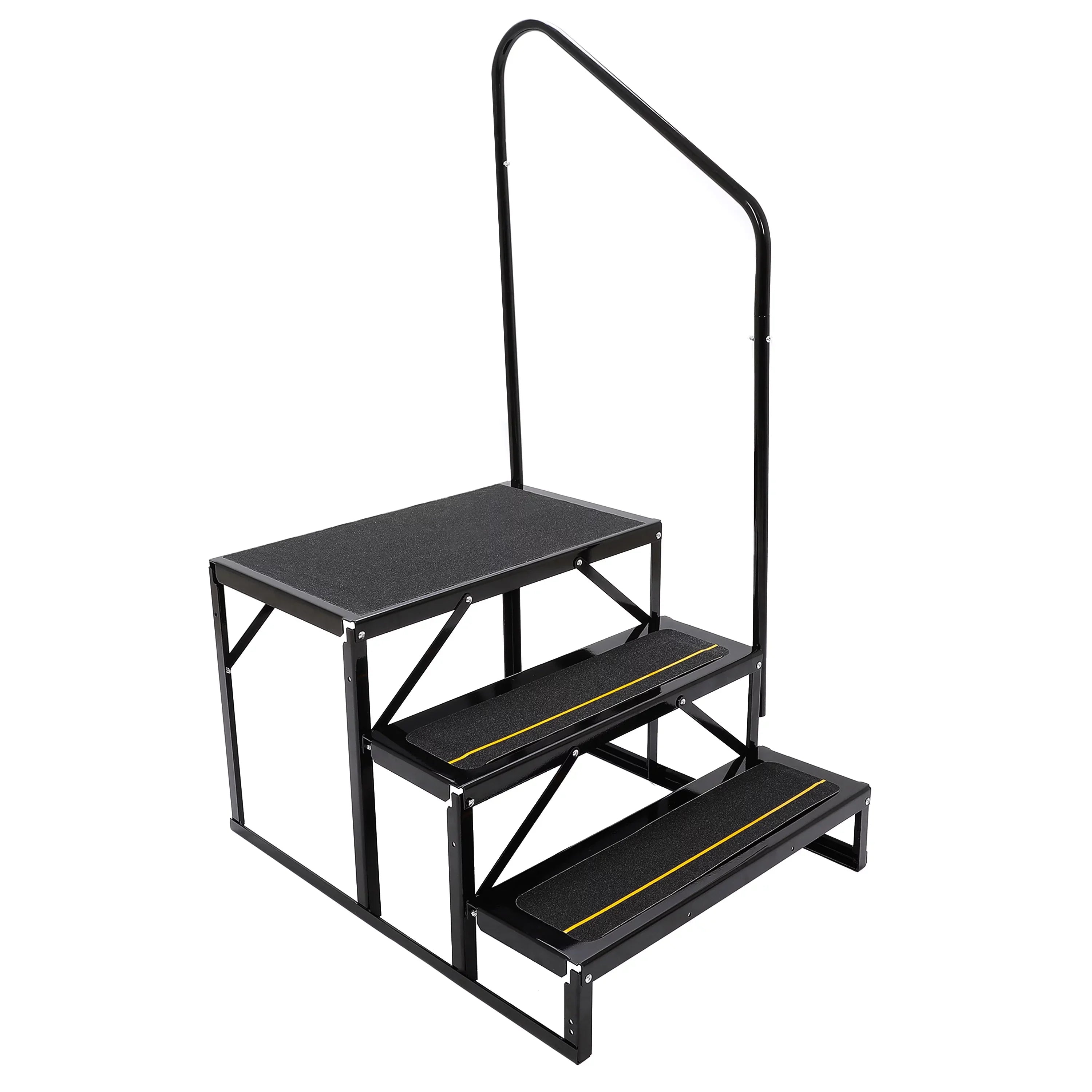 Steel RV Steps Trailer for Armrest Stairs Rail Travel W/ HECASA Trailer Load Hand 3 Universal Camper Hand-railing Side