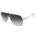 63mm Unisex Carrera Gold Adult Navigator 1018/S Metal Sunglasses Aviator Carrera