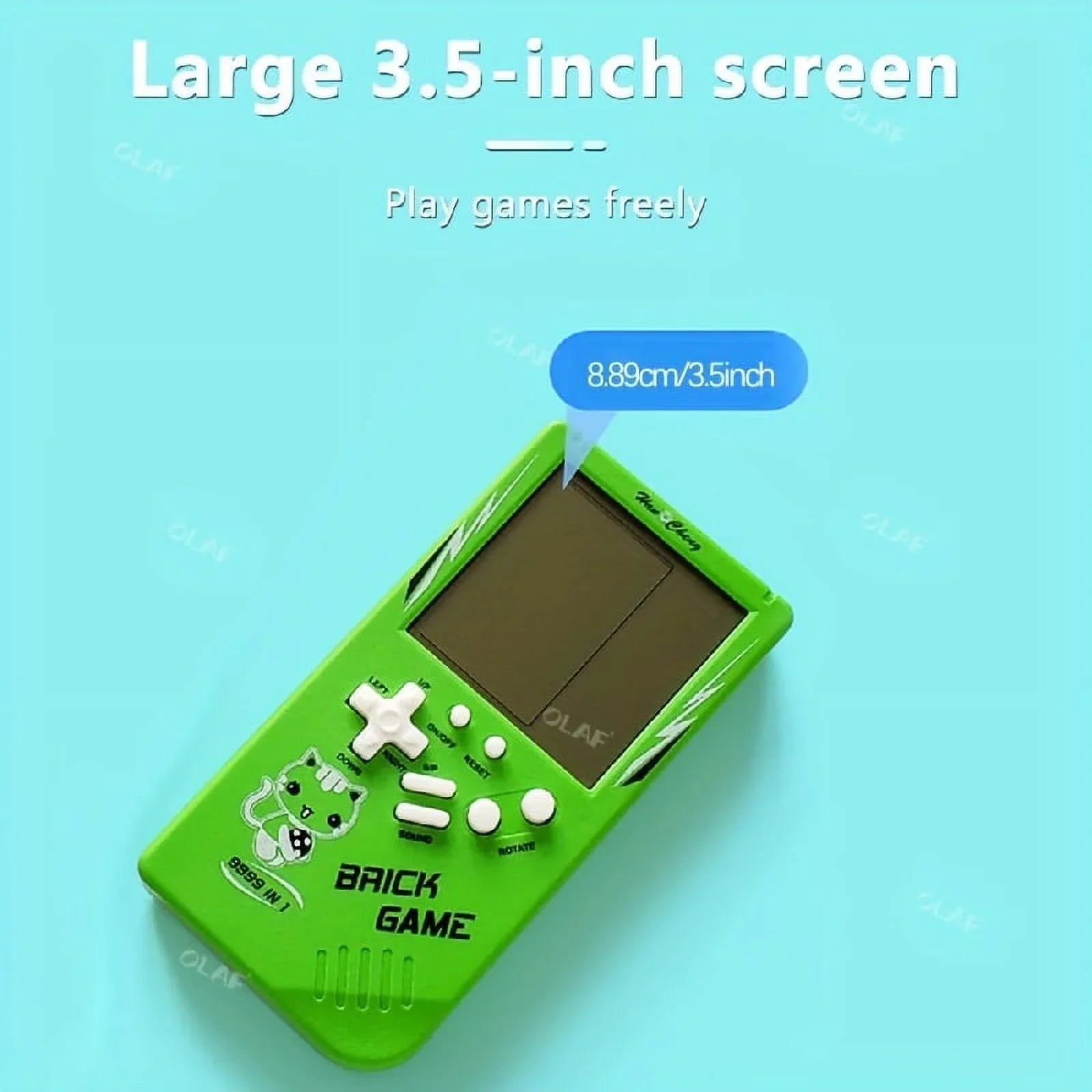 23 Mini Games Game Built-in Portable Game Inch For Tetris 8-Bit Machine Console Kids Gift Day Player Color Video Color LCD Kids/birthday/children's 3.5 Handheld