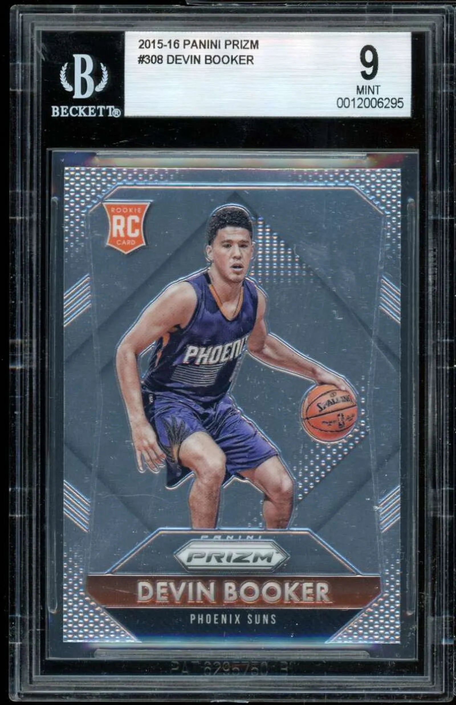 Booker Devin Prizm Card 2015-16 Rookie BGS Panini 9 #308