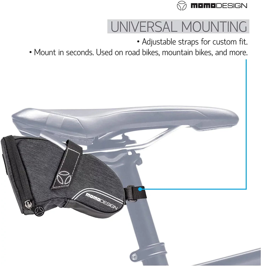 for Perfect Storage climate L 1.2 MOMODESIGN of Tail Saddle Led Bag & Light Capacity Design Reflective Safe Bike