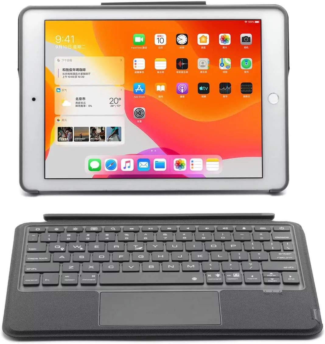 Air Bluetooth Black Detachable Gen/Pro / Keyboard / 2017, Magnetic / for 10.2 Backlit Generation 3rd 7th 10.5" iPad New Gen Keyboard 9th 2020 Multi-Touch 8th iPad iPad 2021 inch Case 2019 Trackpad,