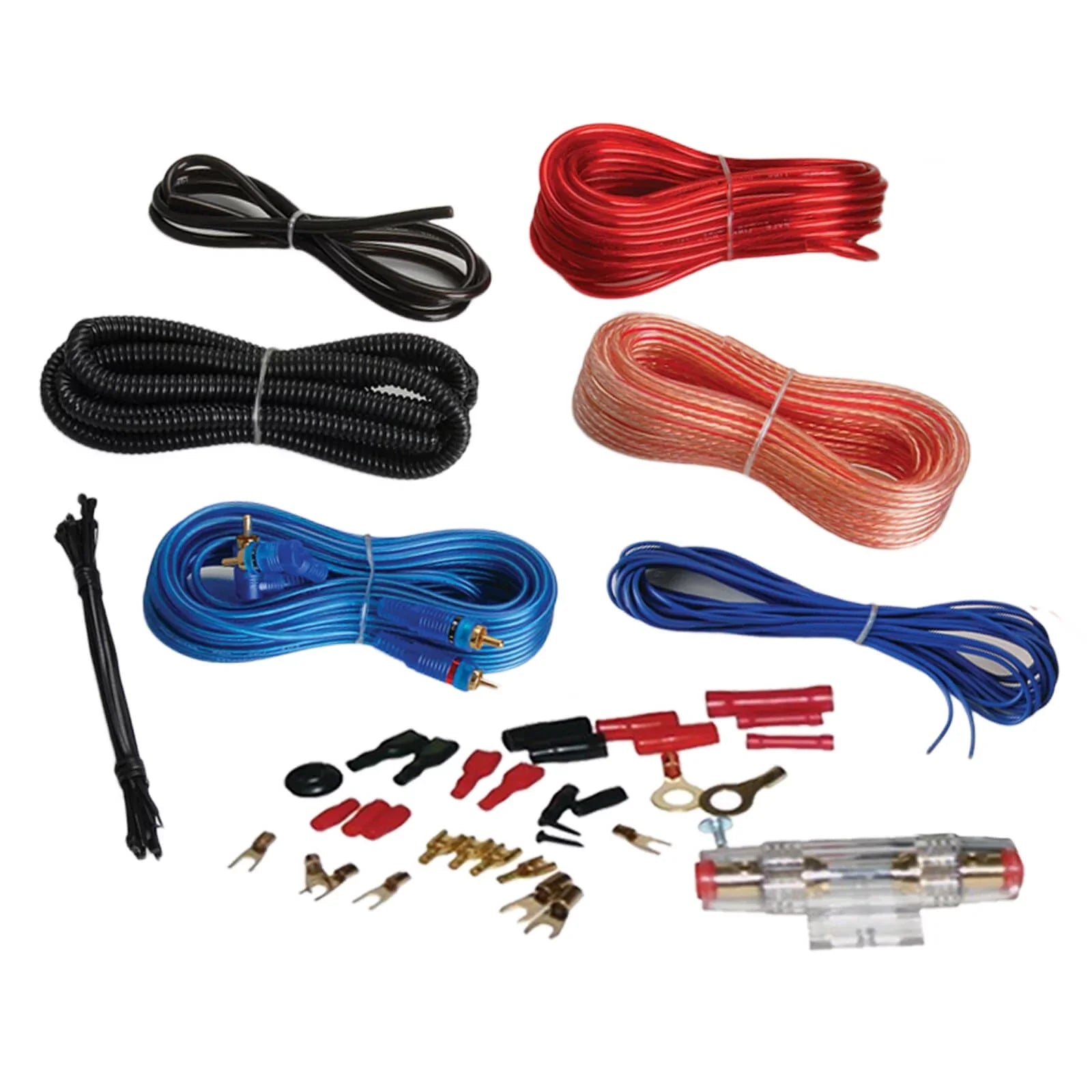 White Pyle Radio Pontoon Marine Speaker Audio Amplifier, Wire, Amp Receiver, Gauge 4-Channel Bluetooth Double 50 4x FT DIN Boat 18 Installation 21-29' Waterproof 6.5'' Speakers, Kit, Antenna Bundle: