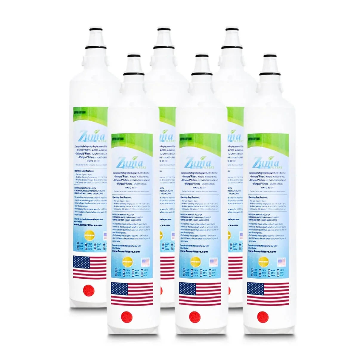 '- Filters U.S.A. , Model Brand BI36RGSPH with # Made 6 , - Pack in liquid Subzero® , Compatible ZUMA ZWFZ1-RF750