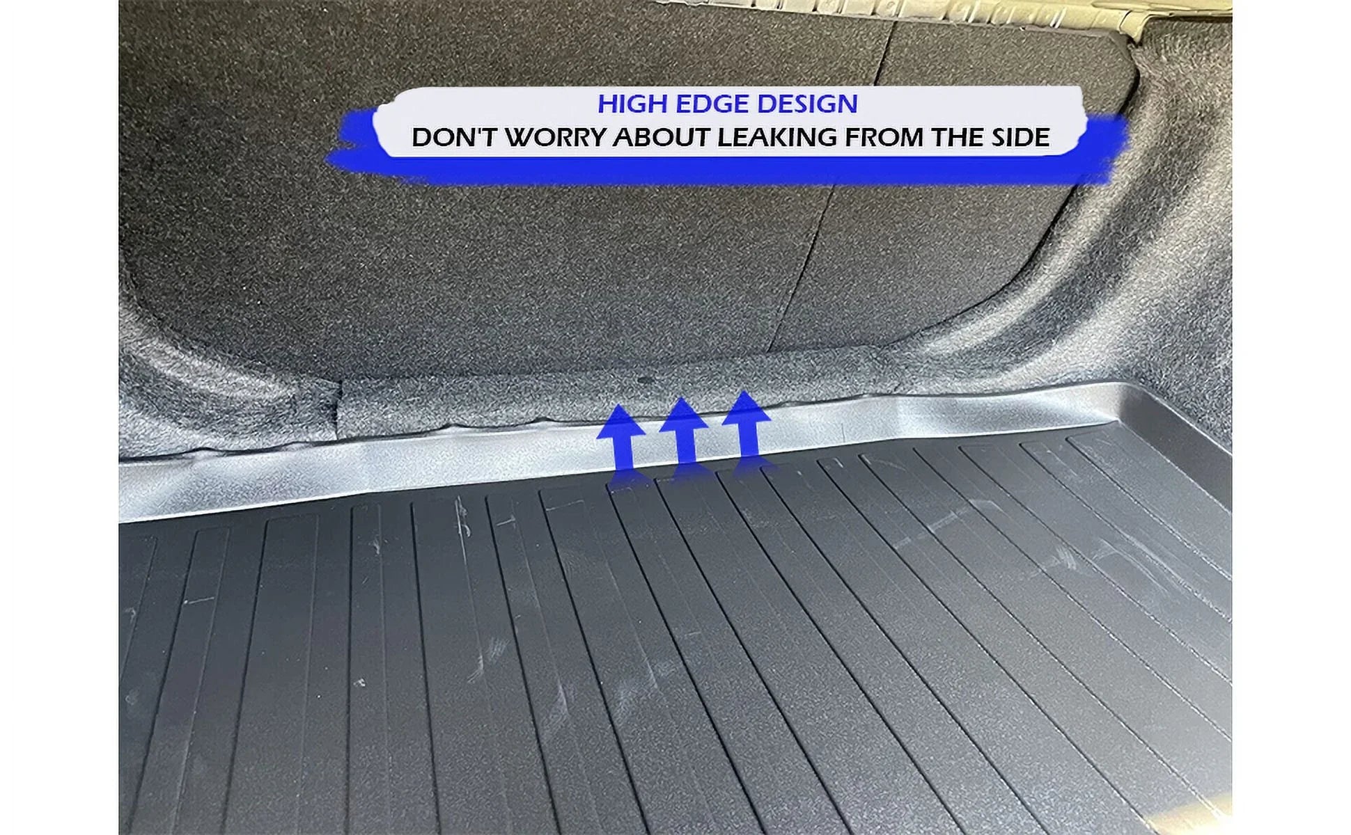 for Install Laser EA Car EACCESSORIES climate-Resistant Sedan Honda – Raised Design Rubber Mat with 2016-2021 – for Trunk Non-Slip Cars Trunk Mats to Easy Lip – Civic Cargo – Trunk Mat Liner Pre-Cut –