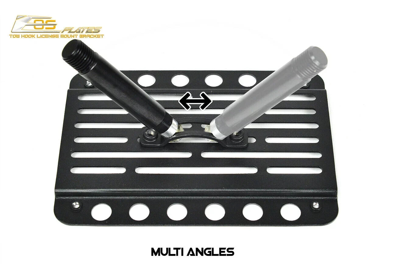 Version Hook Mini Plate for Plate | 2014-Present Tow License Online Cooper Store EOS Extreme Replacement Mount 2 Tow-119-V2 Bracket Front Bumper Relocator