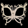 Face Masquerade Crystal Mask Halloween Butterfly Women Rhinestone Accessories for