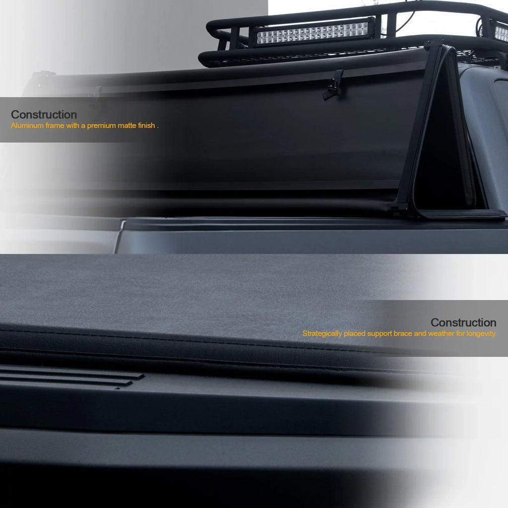2019-2022 ) Truck ( with Ram Bed Soft Tri-Fold Tonneau 1500 Stehlen / For Cover Short Feet 68.4" Lights 733469490432 Classic LED 5.7 2009-2018 Bed