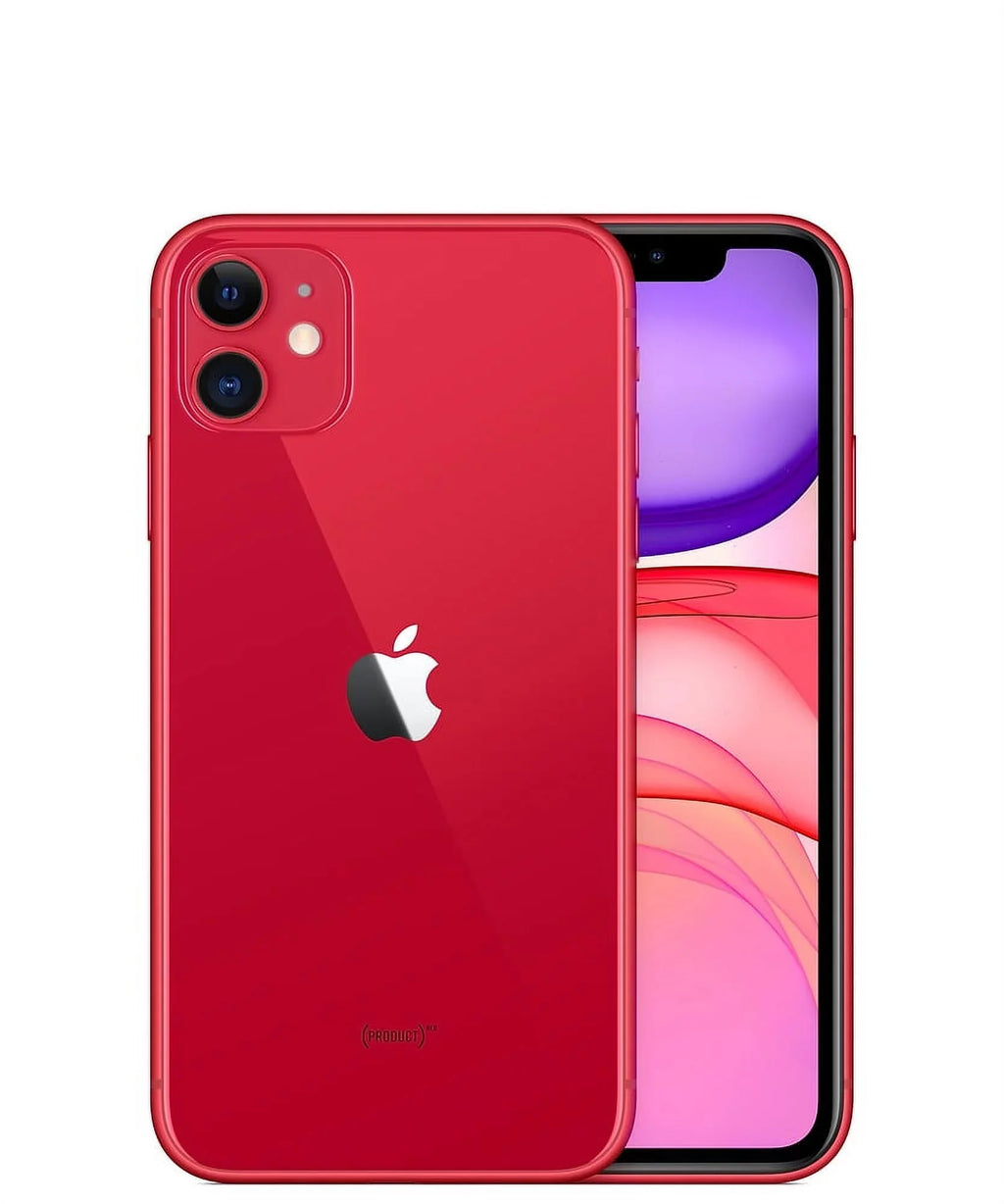 Restored 11 Mobile) (Boost Red (Refurbished) 64GB iPhone