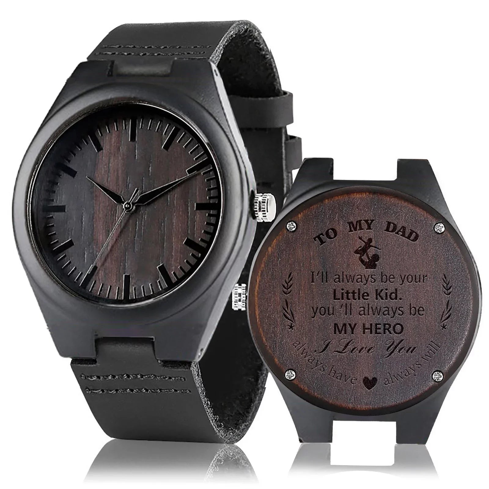 Gw-m5610-1bjf for Quartz Date Wooden Men's Name ZiSUGP Watch Display Custom Wood Men Wristwatch Gift