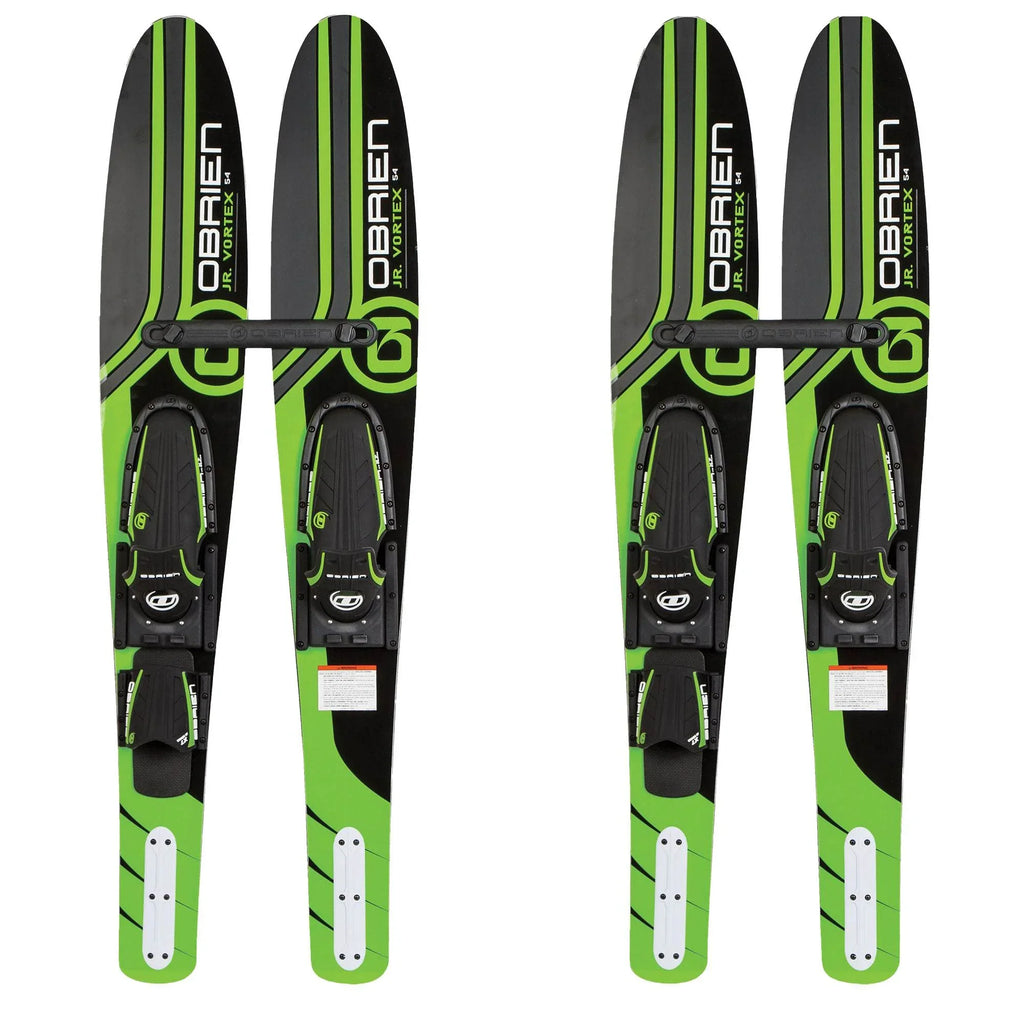 54" dimension Combo dimension 7, Kids (2 liquid 2-Mens OBrien Skis, Adjustable Pack) Green
