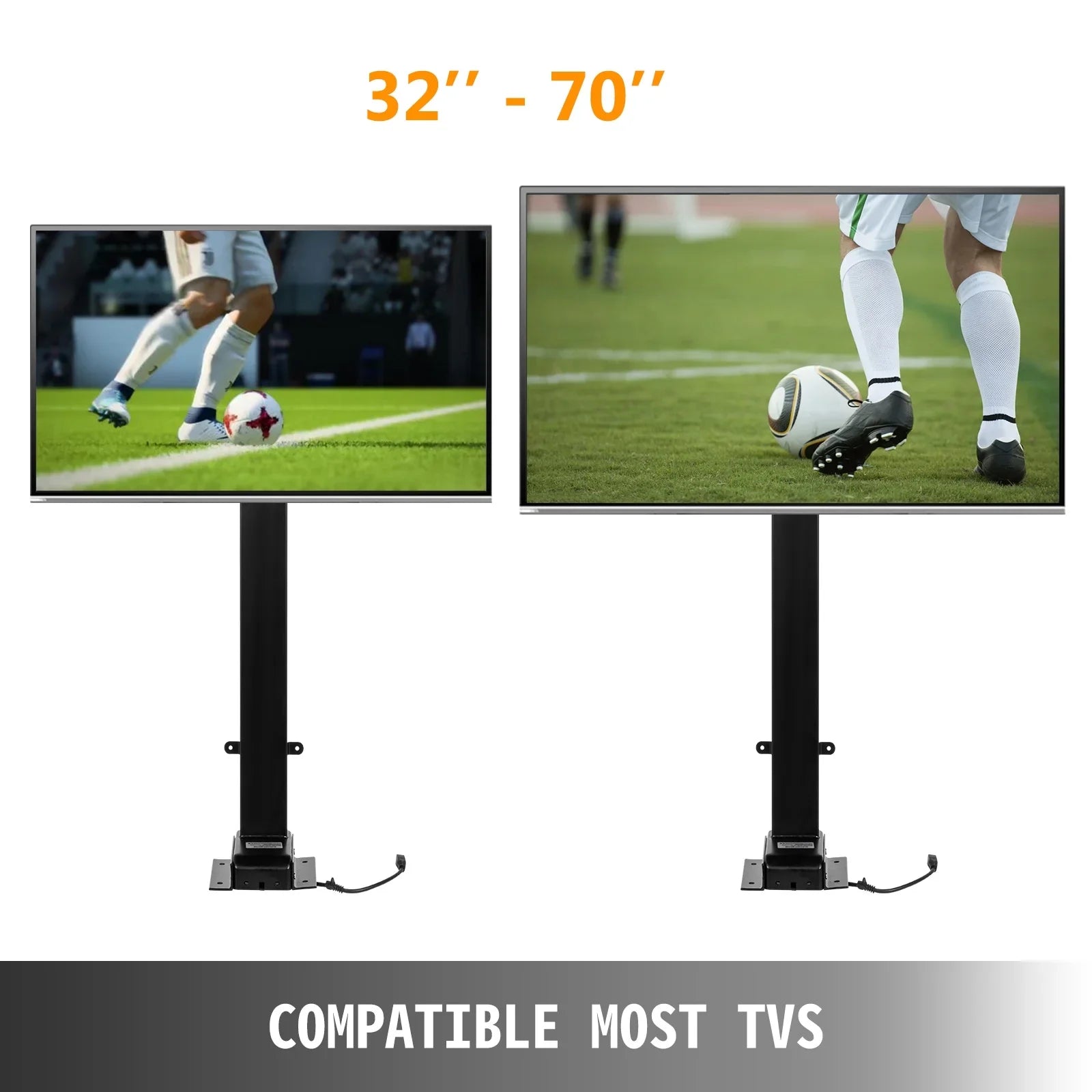 70” for New 32” Lift TVs w/ Controller Adjustable Remote TV ~ Height Motor BENTISM
