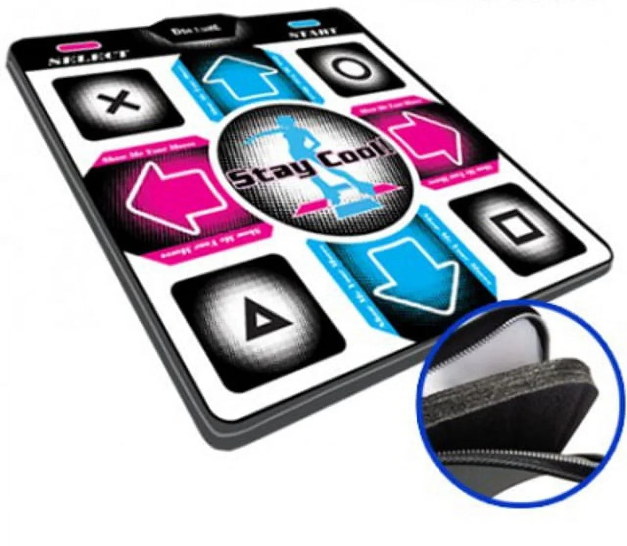 (Version /PS2 with Delay) 4.0) Inse Deluxe (Super Sensitive-No Super Dance Dance Revolution Pad DDRgame More PS1 1" Foam