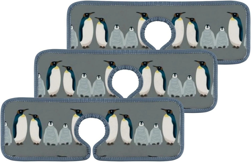 Mat, for Bird Drying Sink Microfiber Drip Penguin Guard Kitchen Mats Catcher, GZHJMY Splash Bath 3PCS Sink Faucet Absorbent Countertop Kitchen Sea Washable