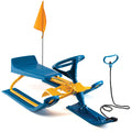 Kids & Frost Pull Sledding Safety Snow and Steering Brakes, Sled - for Wheel, Rope with Adults Racer Winter Rush Snow Machrus Sled Flag for Twin