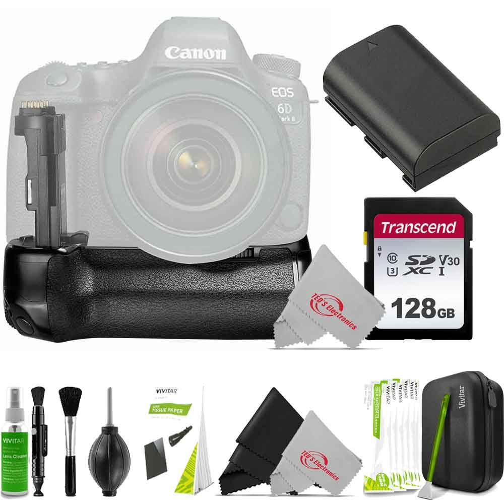 Battery Canon MII LP-E6 Camera SLR Battery Kit Power Grip 6D with for Vivitar and Digital Accessory