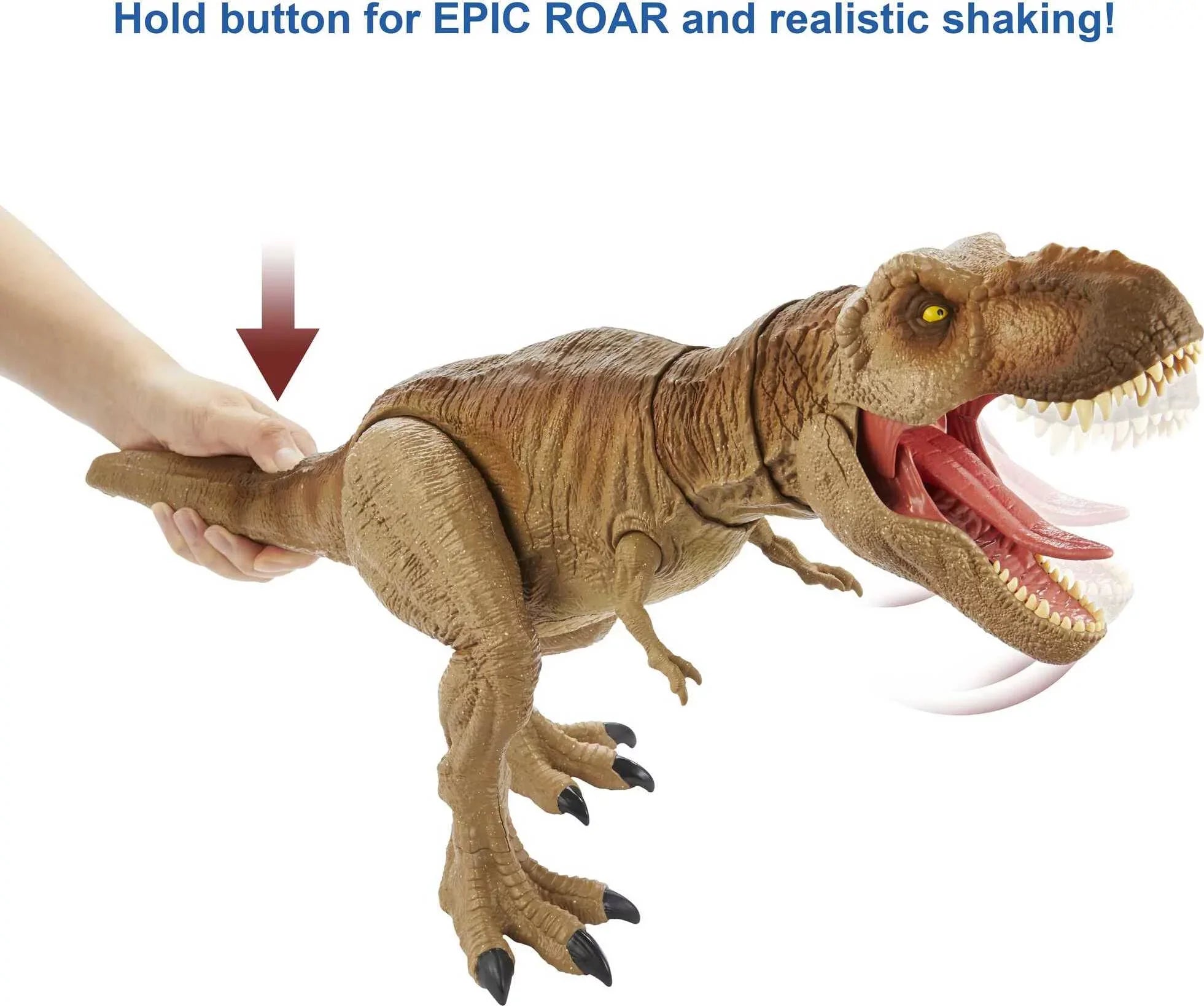 Tyrannosaurus Ages Large Figure for Action World 4 Up Rex Years Jurassic Epic & Roarin’
