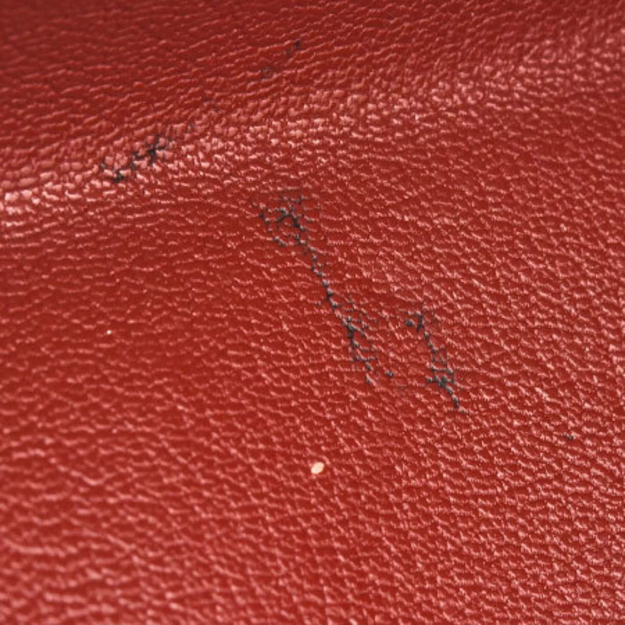 stamp (Good) Hermes Rouge □D Ash GM HERMES Togo Pre-Owned bag shoulder Tintin