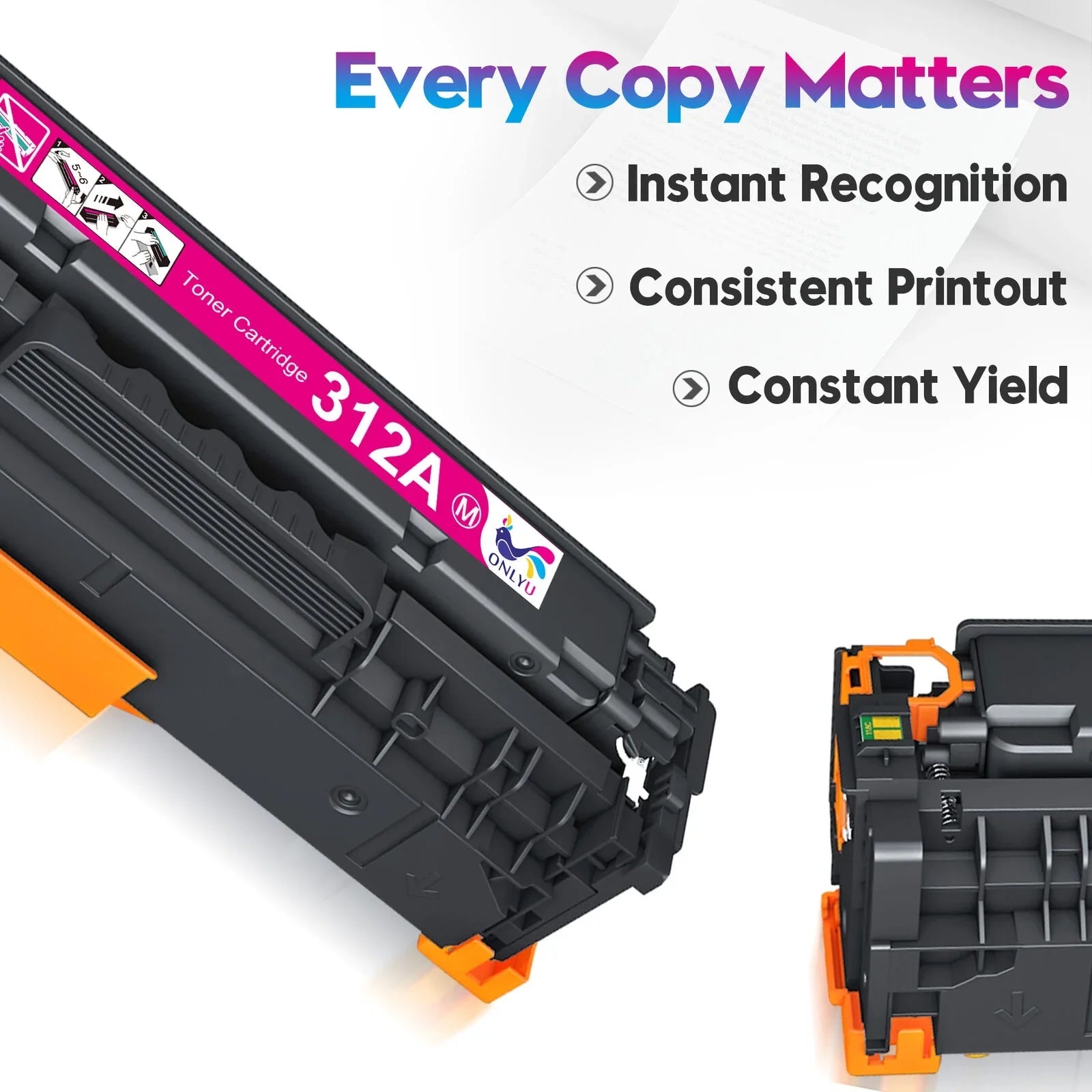 Toner CF380A 400 Laserjet Color M375nw 312A CF382A M475dn M475dw HP 312X 312A CF381A Cartridges M451dn Replacement Pro Compatible 5-Pack Printer, M451dw HP MFP for Toner 312X CF380X with CF383A M451nw