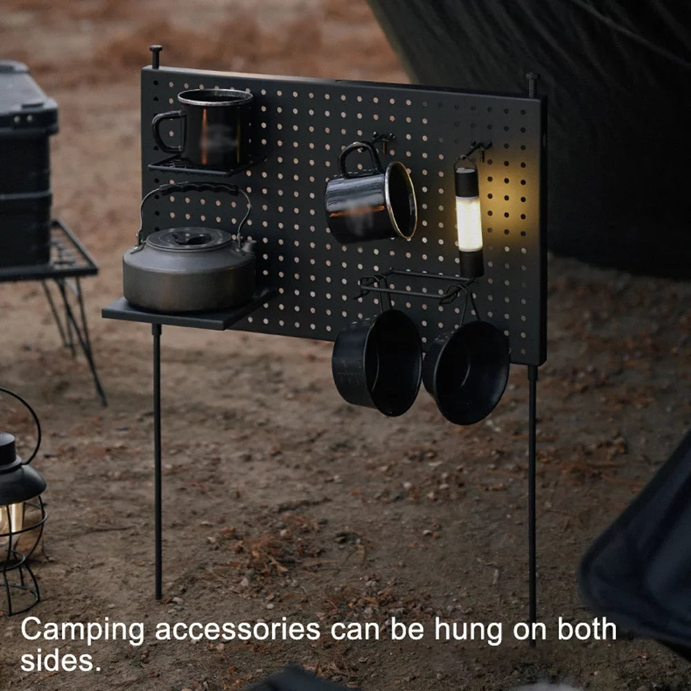 for Rack, Board Multifunctional and Bowls BBQ Portable Radirus Cups Display Camping Shelf Hole Storage Picnic