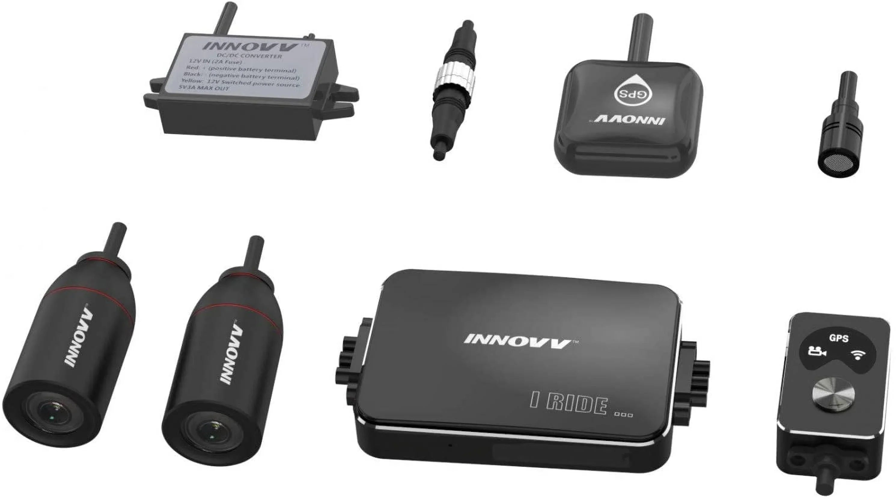 MOTOCAM K3 PARKING DUAL MOTORCYLE WIFI, (32GB) AND INNOVV MODE WITH GPS CHANNEL